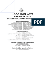 Tax Preweek 2012