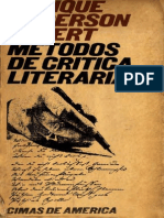 Anderson Imbert, Enrique - Métodos de crítica literaria