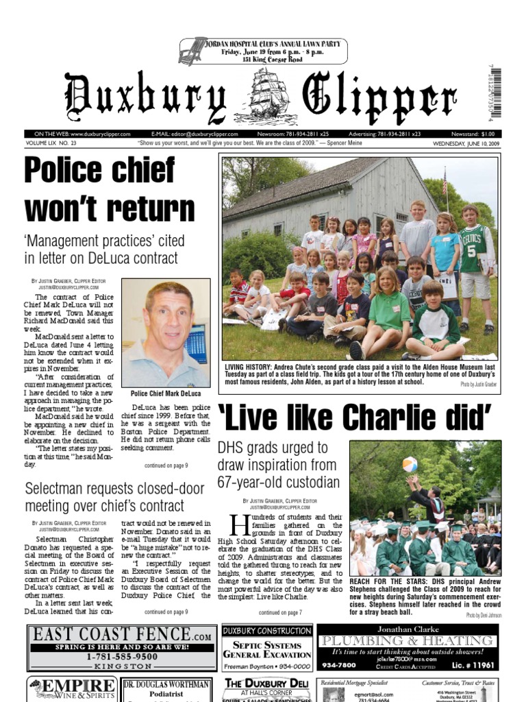 Duxbury Clipper 06 10 2009 PDF Nature