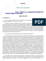 Letter of Arevalo Jr Requesting Exemption From Payment of IBP Dues _ BM 1370 _ May 9, 2005 _ J