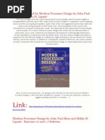 Updated Solution Manual For Modern Processor Design by John Paul Shen and Mikko H. Lipasti