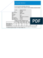 Details of CWE Standard Scores: Institute of Banking Personnel Selection