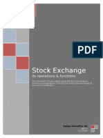 Stock Exchange Its Functions and Operations