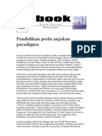 Pendidikan Perlukan Anjakan Paradigma