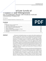 The Problem of Low Levels of Vit D Osteo