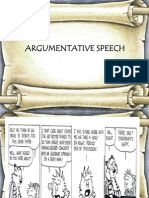 Argumentative Speech Teaching