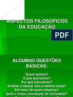 Aspectos Filosoficos Da Educacao