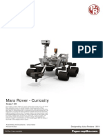 Mars Rover Curiosity Paper Model DESPIECE