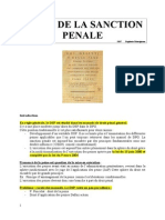 Droit de La Sanction Penale