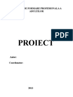 MODEL de PROIECT - Calificare Lucrator Comercial