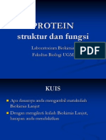Protein Struktur Dan Fungsi: Laboratorium Biokimia Fakultas Biologi UGM