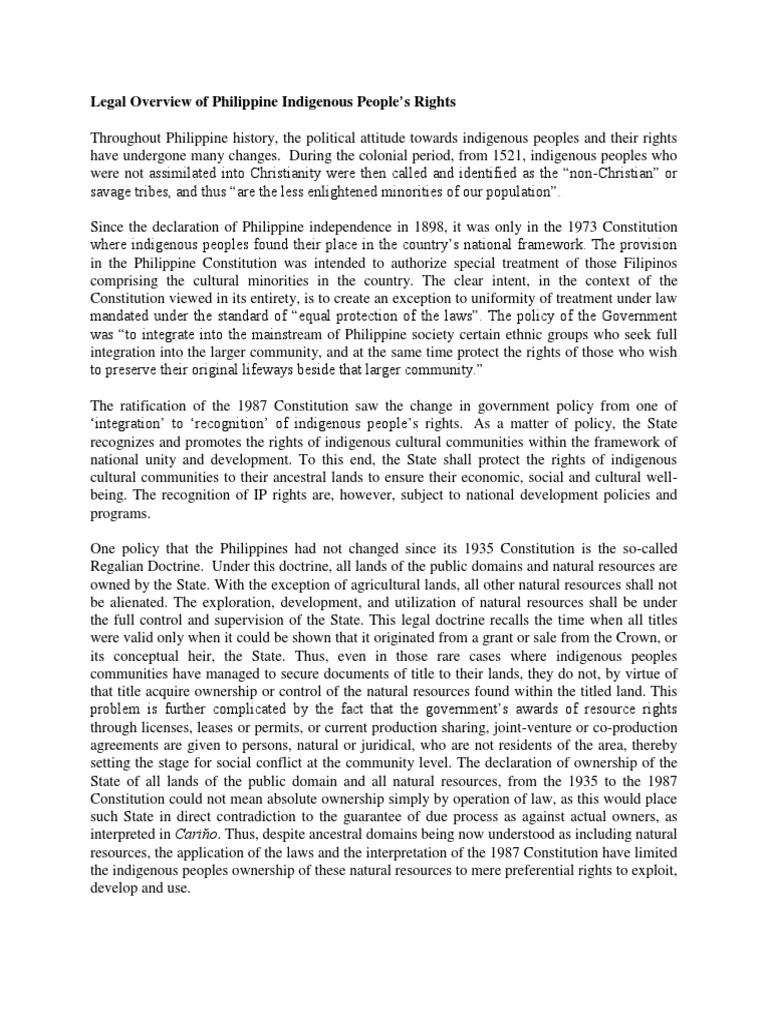Indigenous Peoples' Rights in the Philippines | PDF | Indigenous ...