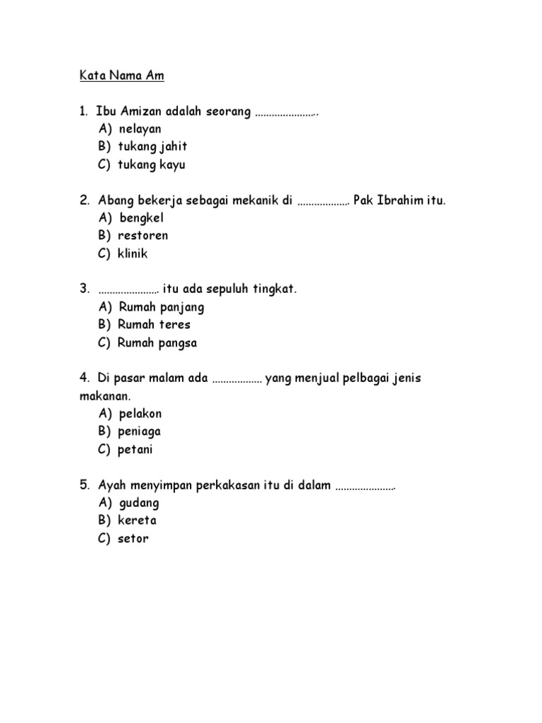 Latihan Tatabahasa Tahun 3  PDF