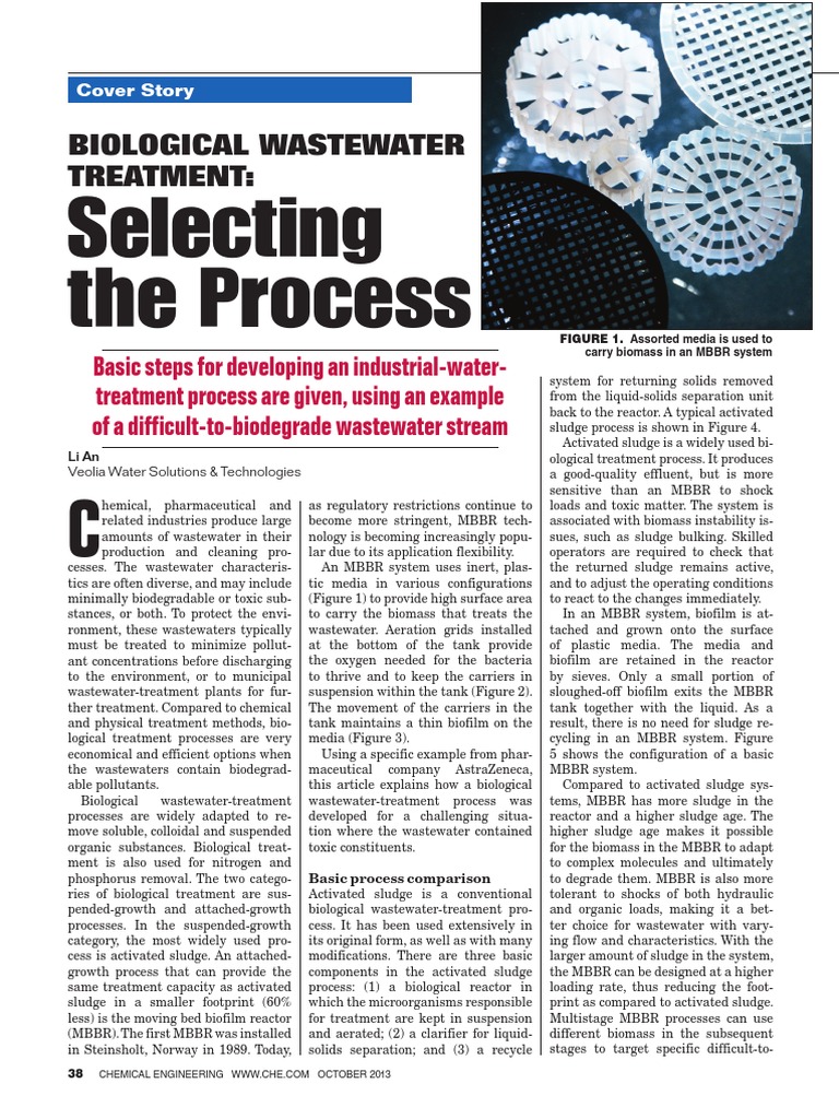 Biological Wastewater Treatment Options | PDF | Sewage Treatment ...
