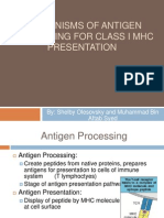 Mechanisms of Antigen Processing For Class I MHC Presentation
