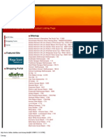 Online Shopping System - Product Listing Page Sitemap