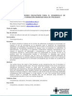 El Uso de Simuladores Educativos para El Desarrollo de Competencias en La Formación Universitaria de Pregrado