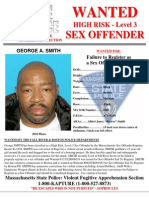 George Smith Sex Offender Wanted Poster