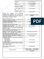 FECHAS  FINALES AÑO LECTIVO 2013