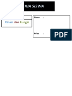 Lks Relasi Dan Fungsi PDF