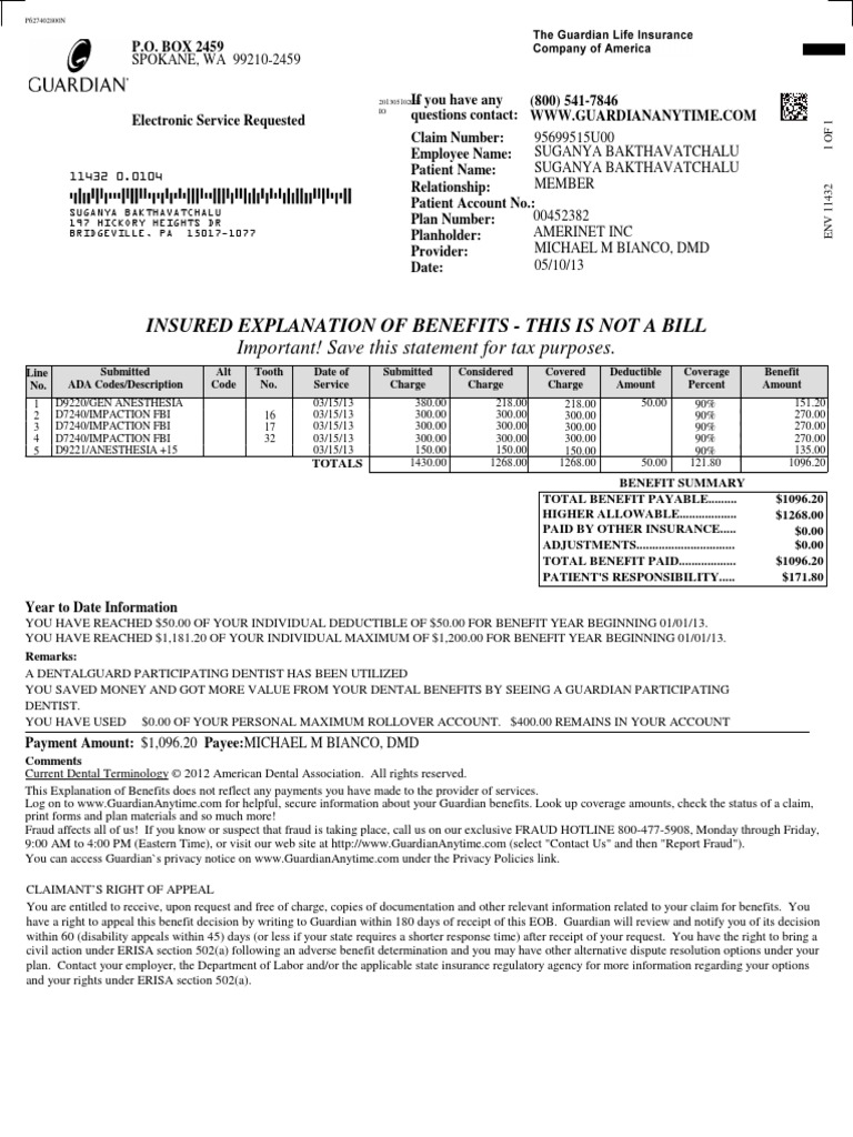 Receipt 1 Employee Retirement Security Act World Wide 