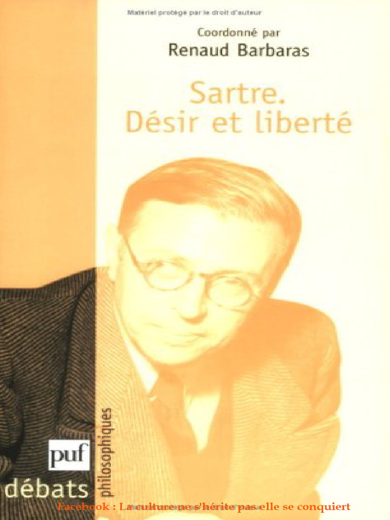 Sartre Desir Et Liberte PDF Edmund Husserl Conscience