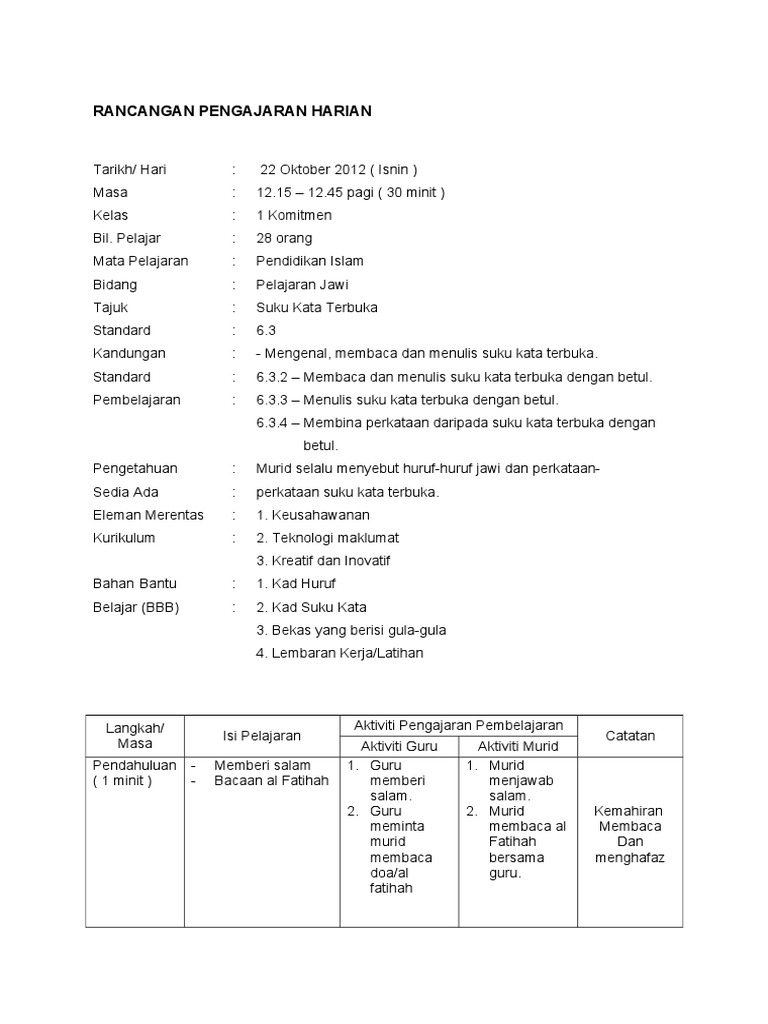 Belajar Membaca Tiga Suku Kata Ebook Anak