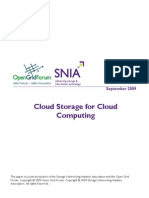 SNIA - Cloud Storage For Cloud Computing