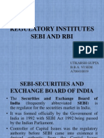 Regulatory Institutes Sebi and Rbi