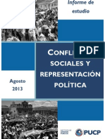 Conflictos Sociales y Representacion Politica