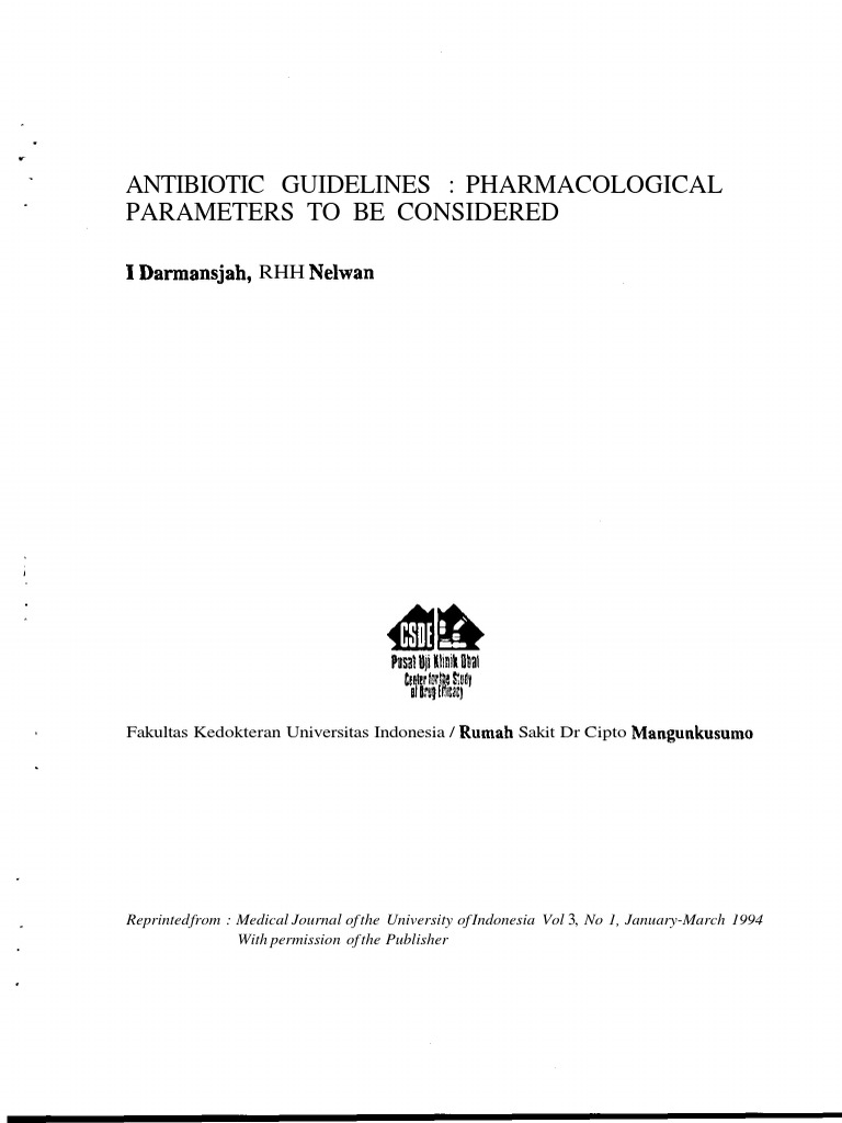At Antibiotic Guidelines | PDF