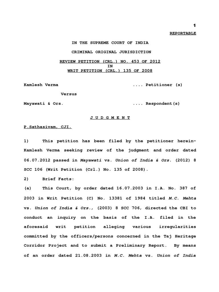 Judgement Rr45312 Supreme Court Of India Judgment (Law)