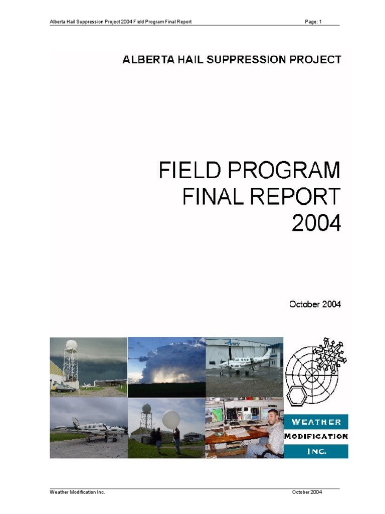 Wmi Alhap Final Report 2004 | PDF | Hail | Weather Forecasting
