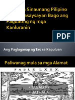  Sinaunang Pilipino at Ang KasaysayaN