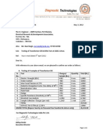 Transformer Testing Purchase Order