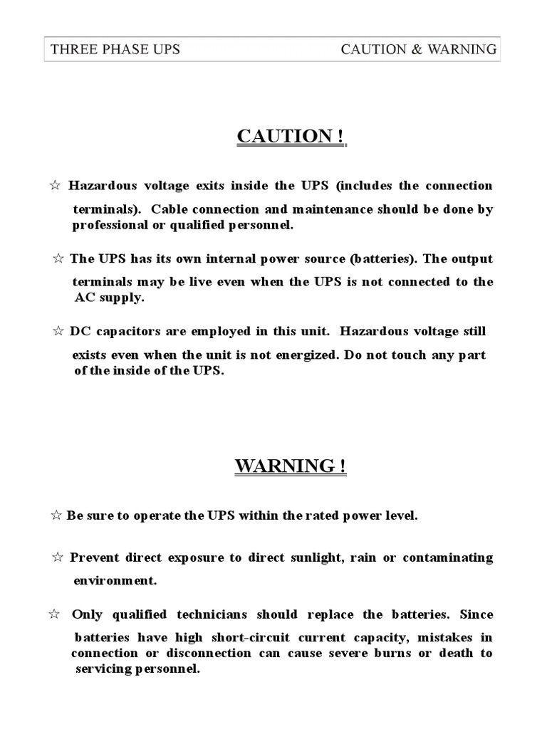Warning | PDF