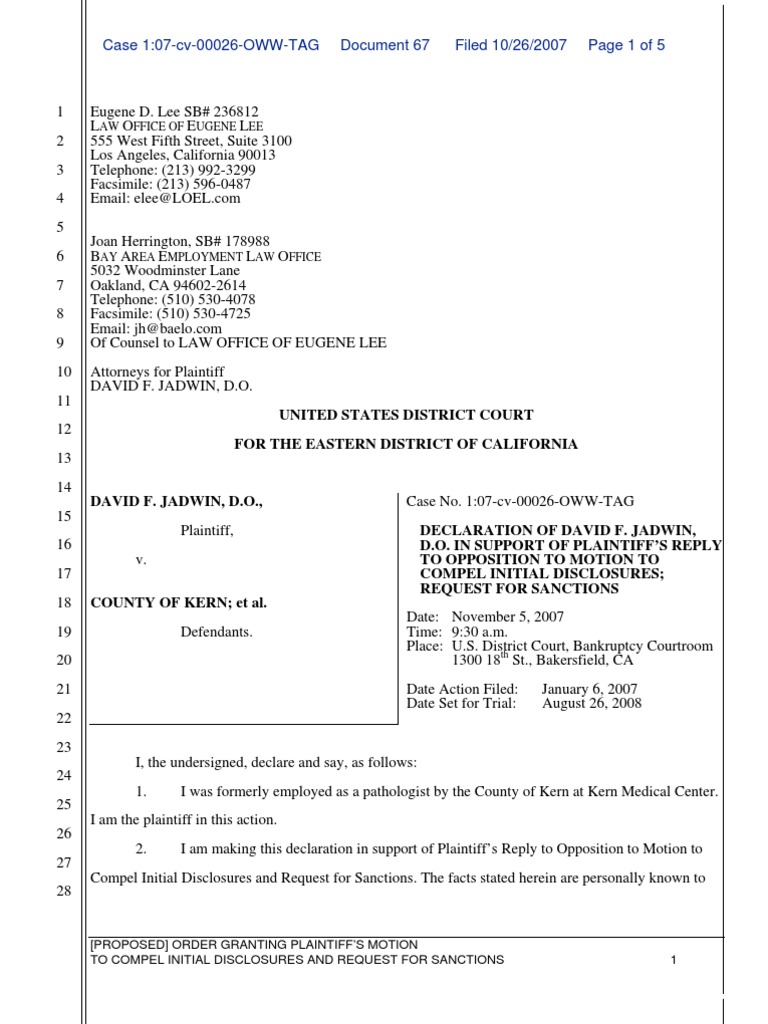 67 MTC ID - Reply - JadwinD Declaration | PDF | Government | Justice