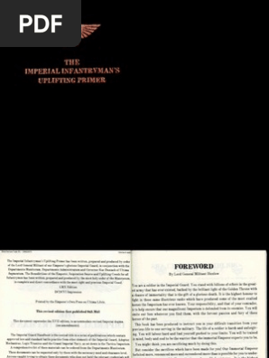 Warhammer 40K – Imperial Infantryman’s Uplifting Primer – Black Library – Rare