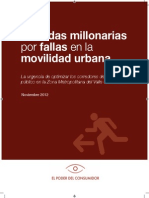 Perdidas Millonarias Fallas Movilidad Urbana ZMVM 2012