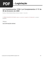 Lei Complementar 17_00 _ Lei Complementar nº 17 de 09 de fevereiro de 2000, Câmara Municipal de Palmas