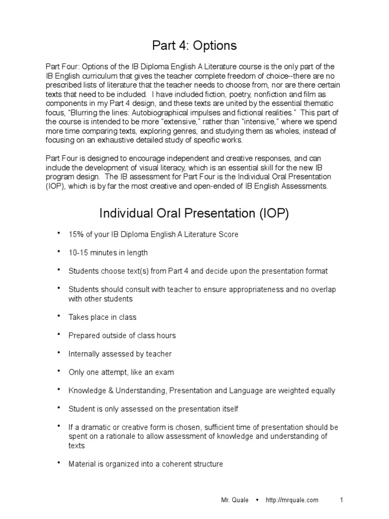 Iop Guidelines and Ideas 12 14 | Educational Assessment | Communication