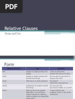 Relative Clauses