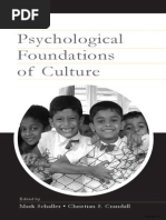 The PSychological Foundations of Culture - Mark Schaller