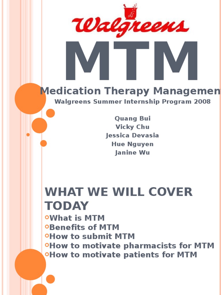 Walgreens MTM Presentation | PDF | Pharmacy | Medical Prescription