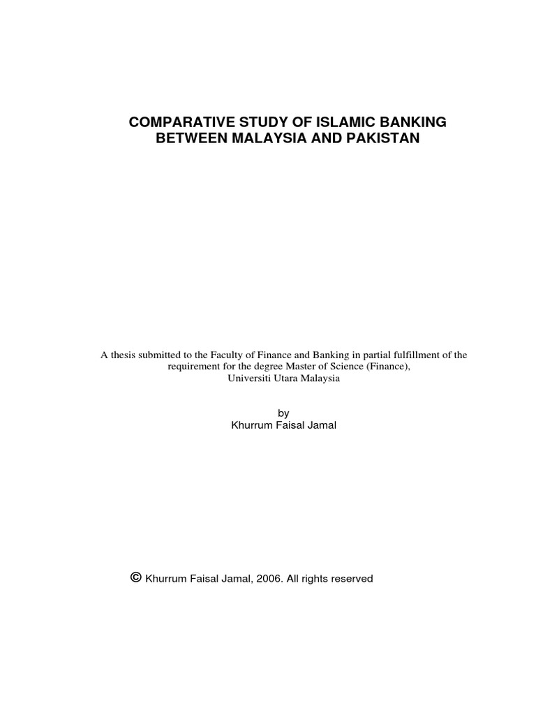 Thesis on islamic banking in pakistan pdf image