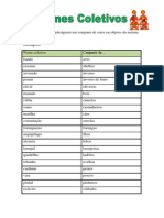 Nomes coletivos para espécies e grupos