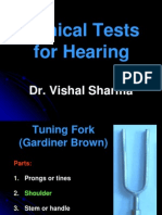 Clinical Tests For Hearing