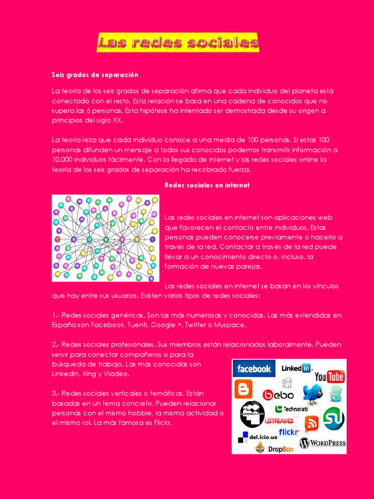 Las Redes Sociales | PDF | Servicio de redes sociales | Red social