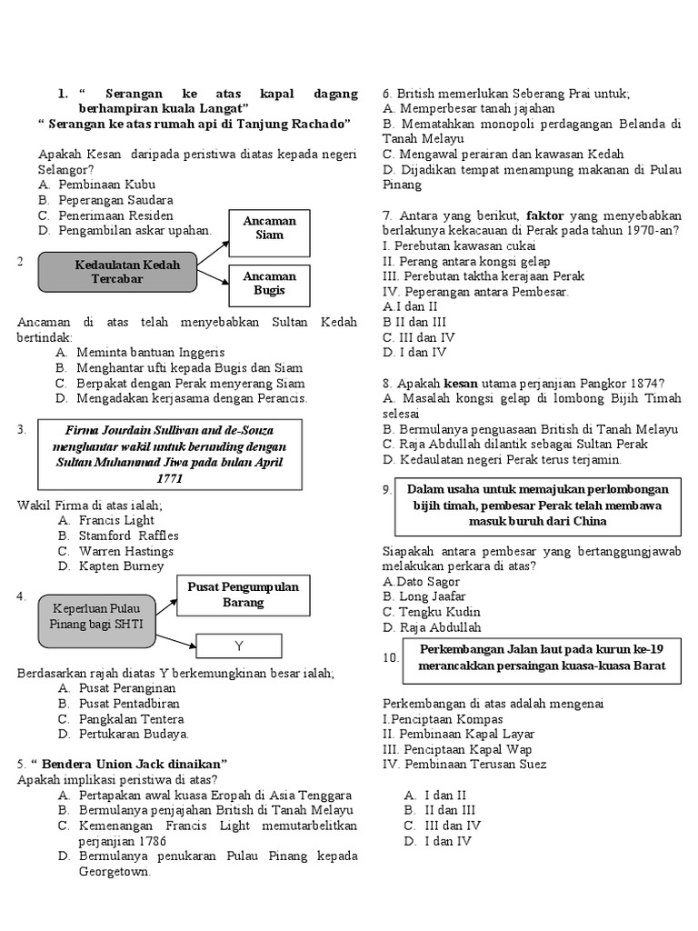 Peperiksaan Akhir Tahun Sejarah Tingkatan 2