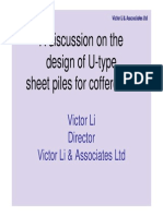 A Discussion on U-Type Sheetpiles